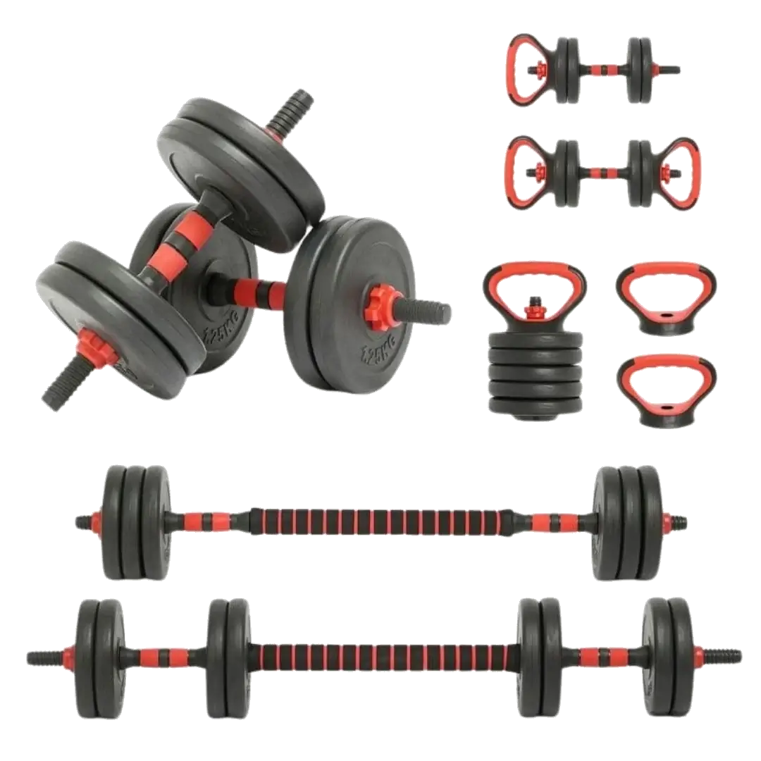 LocalGetUp 4-in-1 Adjustable Weight Set Barbell